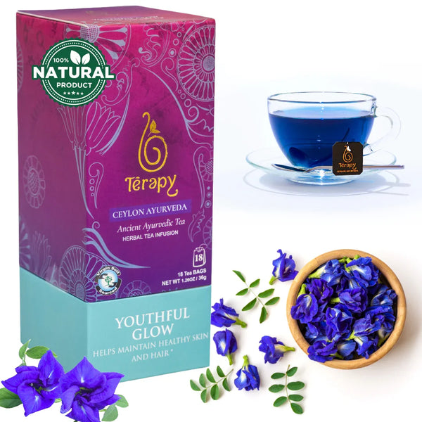 Youthful Glow Tea- 100% Natural Herbal Blend for Radiant Skin & Beauty ...