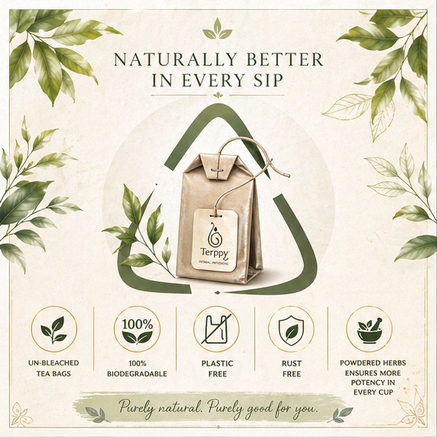 Terapy Ceylon natural tea bag – 100% herbal Ayurvedic blend